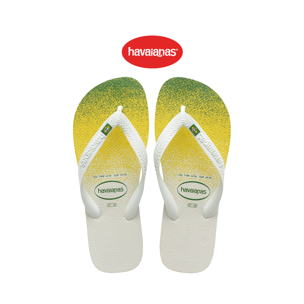 HAVAIANAS รองเท้าแตะผู้ชาย BRASIL FRESH FC WHITE สีขาว รองเท้าแตะ รองเท้าผู้ชาย