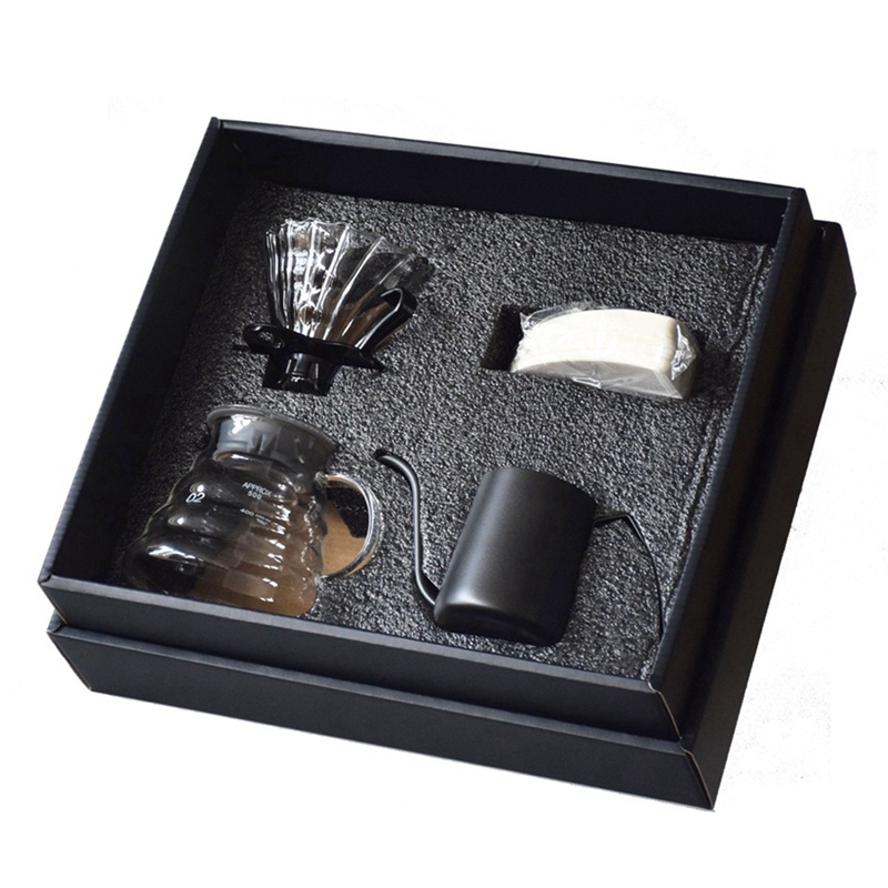 Hand Drip V60 Coffee Maker Gift Box Set Camping Portable Brew Coffee Cloud Pot Mini Coffee Percolator