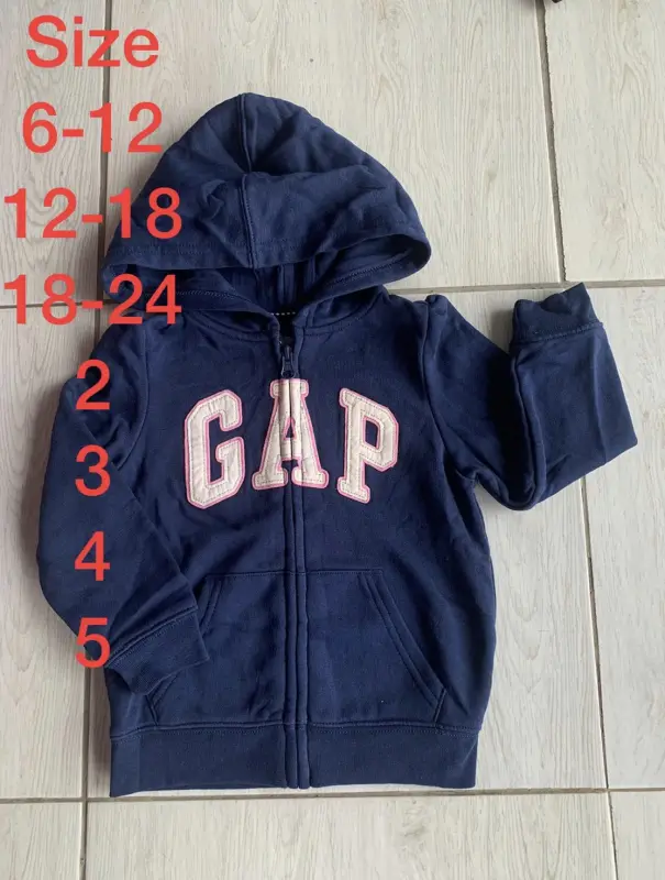 ภาพสินค้าHoodie Sweatshirt เสื้อกันหนาวมีฮูด เสื้อกันหนาว ซิปหน้า งานแบรนด์แท้ GAP จากร้าน Lovely Nice Shop บน Lazada ภาพที่ 5