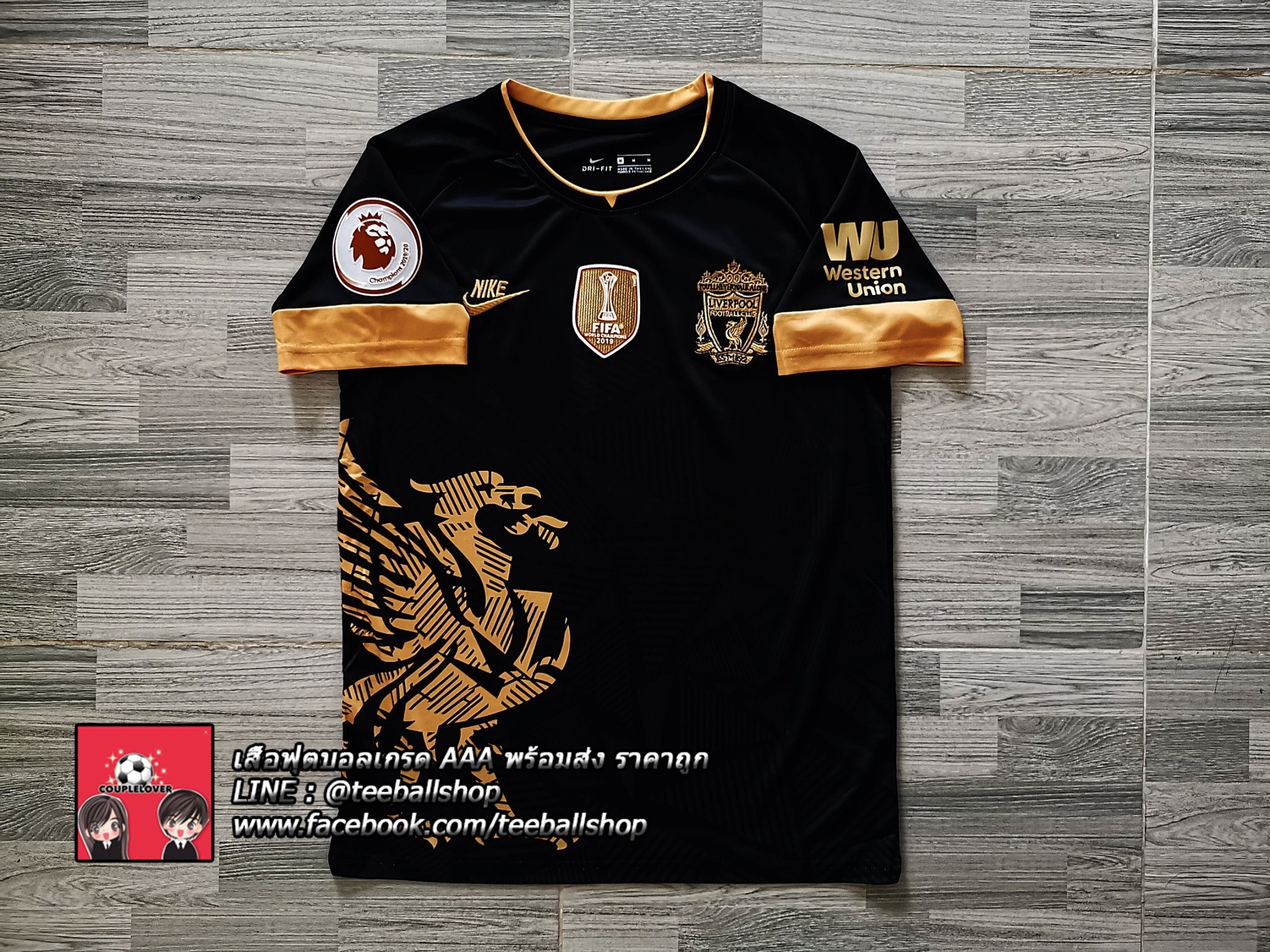 เสื้อฟุตบอลลิเวอร์ ลิมิเต็ด แฟชั่นสโมสรหงส์ ฤดูกาล 2020/21 Liverpool Fashion Limited Black Jersey 2020/21 (ภาพถ่ายจากของจริง) Top Thai Quality football soccer jerseys shirts AAA