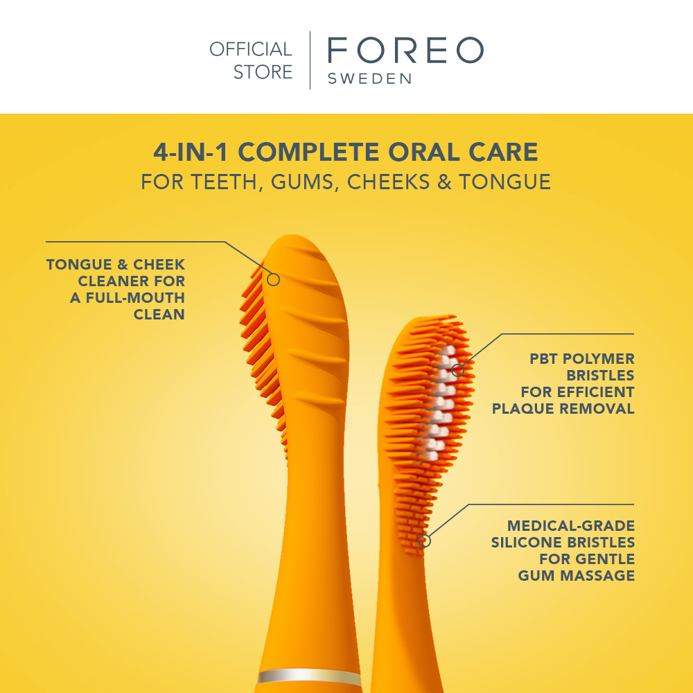 FOREO ISSA mini 3 Mango Tango แปรงสีฟันไฟฟ้า ฟอริโอ้ อิซซ่า มินิ 3 สี ...