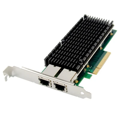 PCIE X8 10 Gigabit Ethernet Electrical Port Network Card Dual-Port 10GbE Server Network Card for PC