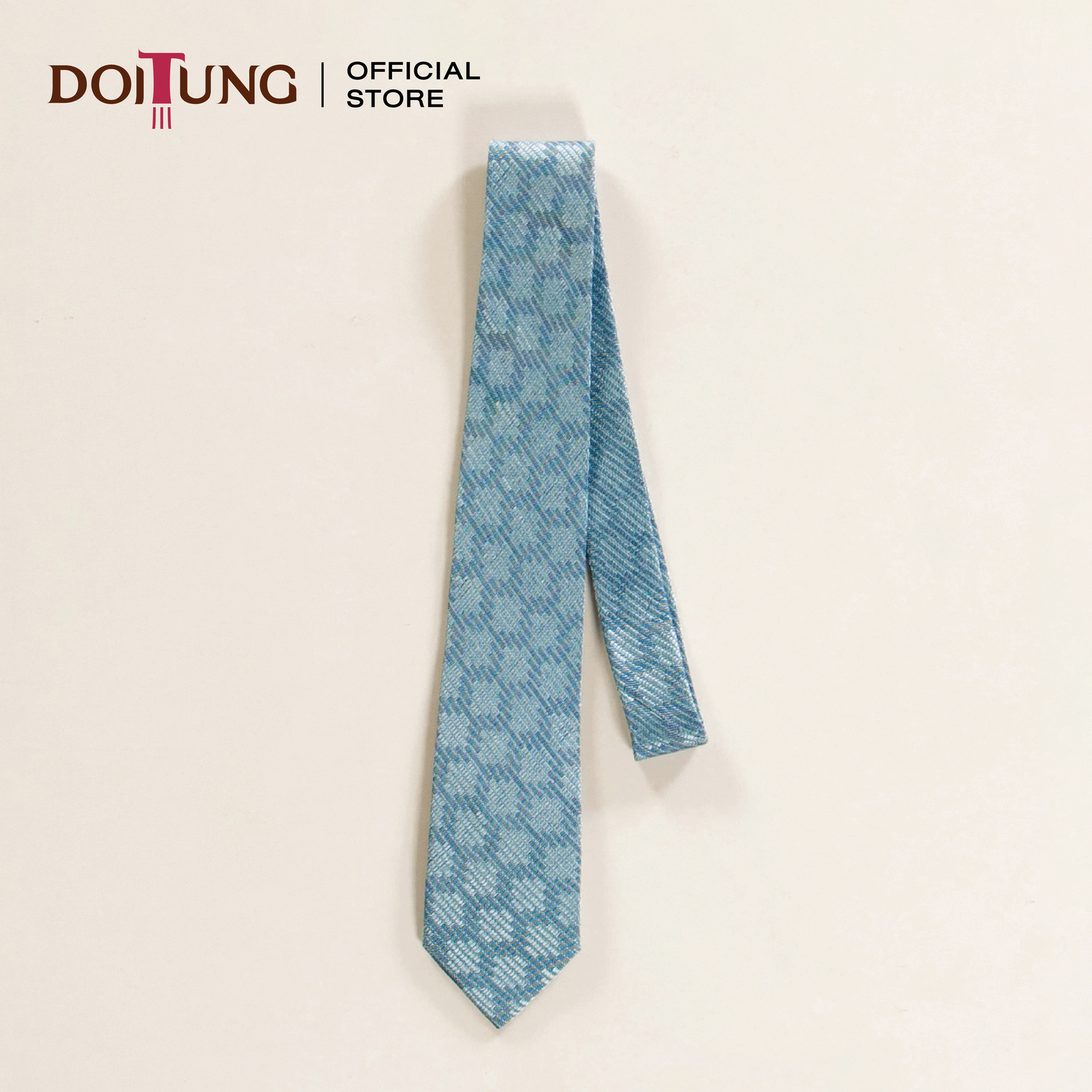 DoiTung Necktie - Gift Set 2020 - Chairman White Blue (7.6x150 cm.) ชุดของขวัญ เนคไท ดอยตุง