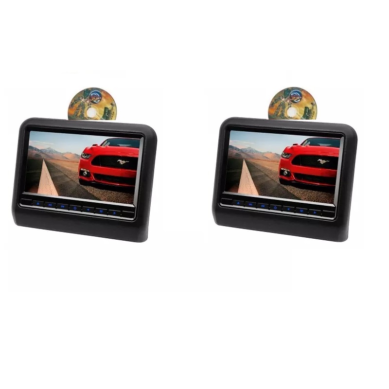 Mastersat จอ LCD 9'' ทีวีติดพนักพิงหลัง พร้อม DVD Player Headrest  LCD Monitor (2 ชุดสำหรับเบาะซ้ายและขวา)