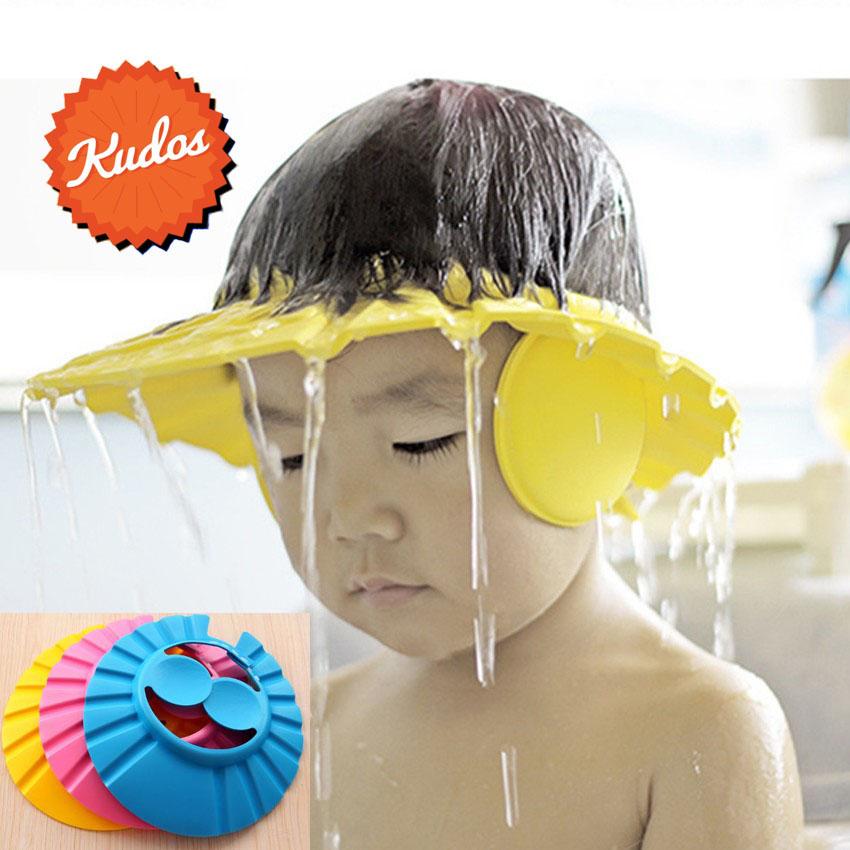 KUDOSTH - หมวกอาบน้ำเด็ก หมวกกันแชมพูเข้าตา เพื่อความสนุกของลูกรักในการอาบน้ำ