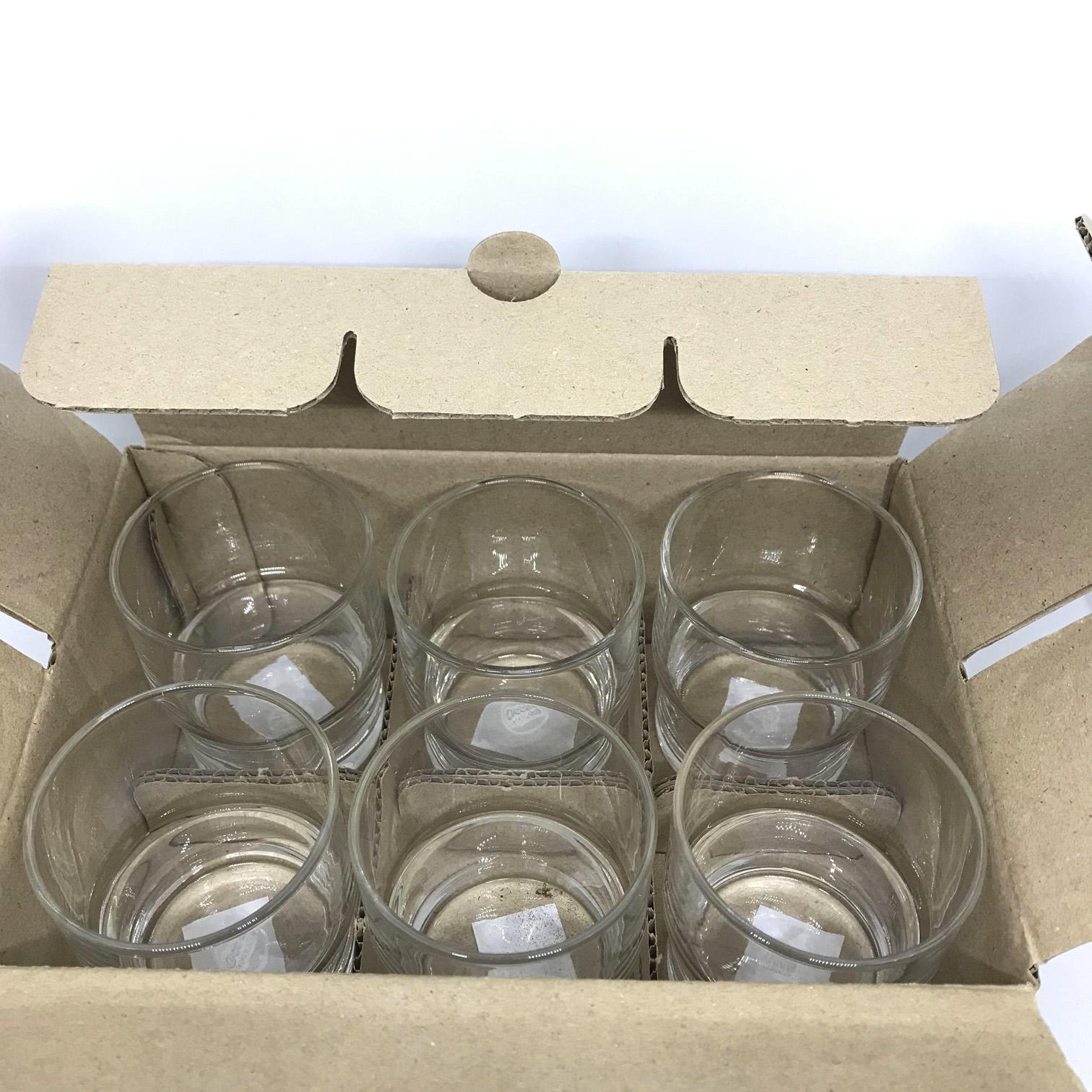[กล่อง 6ใบ] แก้วน้ำ แก้วน้ำผลไม้ 200มล. Ocean Stack Glass B00107 ...