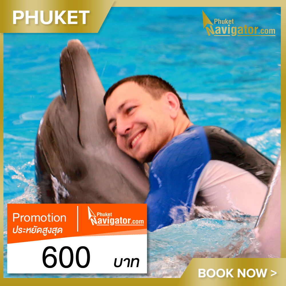 [E-Voucher] บัตรเข้าชมปลาโลมาโชว์ภูเก็ต * ราคาพิเศษโชว์ปลาโลมาภูเก็ต * Dolphins Bay Phuket Ticket