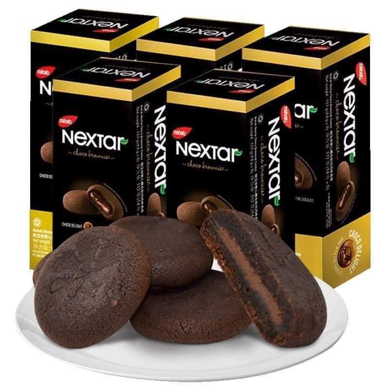 Nextar Brownies บราวนี่สอดใส้ช็อคแลต กล่อง 8 ชิ้น นำเข้าจากต่างประเทศ