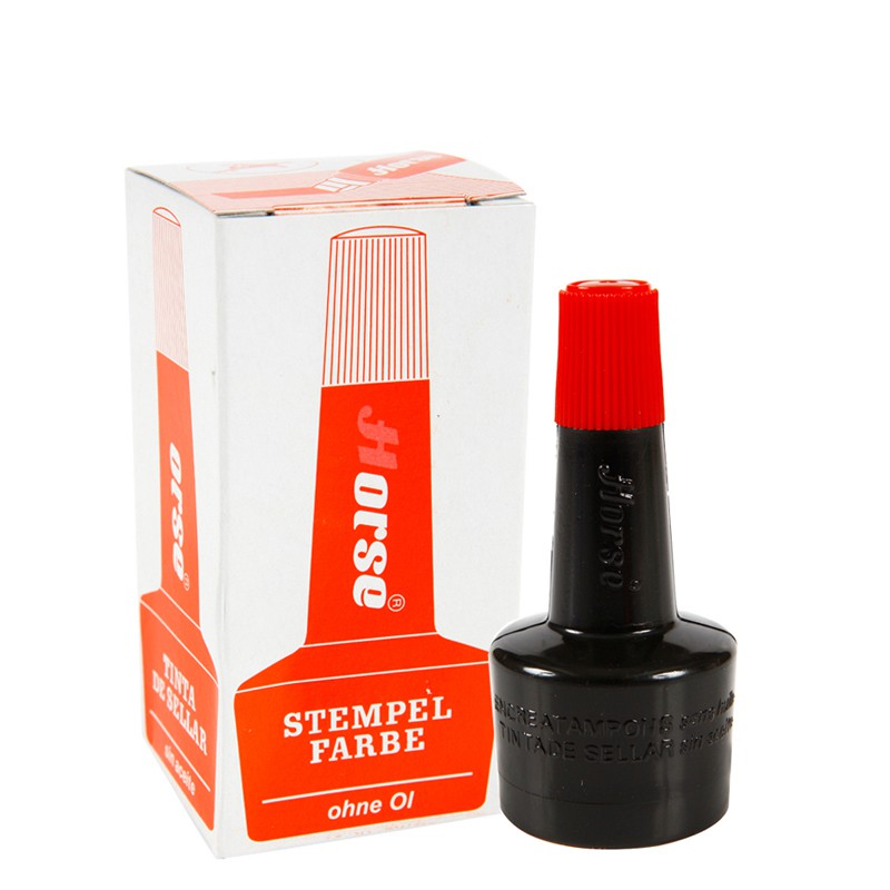 Stamp Pad Refill Ink 28 cc. ตราม้า Horse หมึกเติมแท่นประทับ PAPER