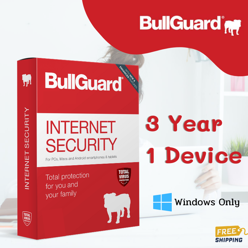 BullGuard Internet Security / Antivirus Total Security 2021 สำหรับวินโดว์ 3 YEAR  1 DEVICE