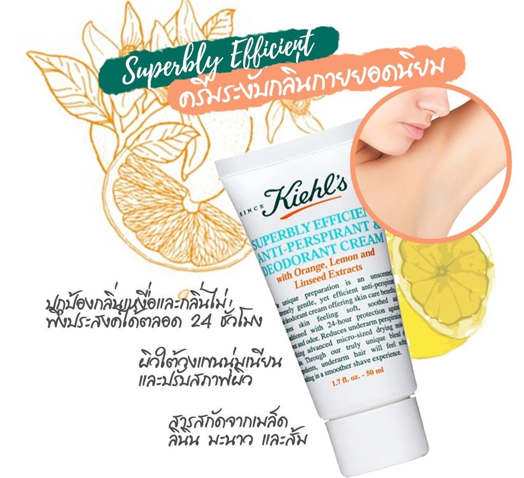 บำรุงใต้วงแขนคีลส์ Kiehl's Kiehl's Deodorant Cream 75ml ล๊อตผลิตใหม่