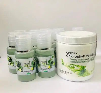 Unicity Chlorophyll Powder คลอโรฟิลล์ ล้างสารพิษ 1 ขวด ได้ประมาณ 16 กรัม เเบบทดลอง