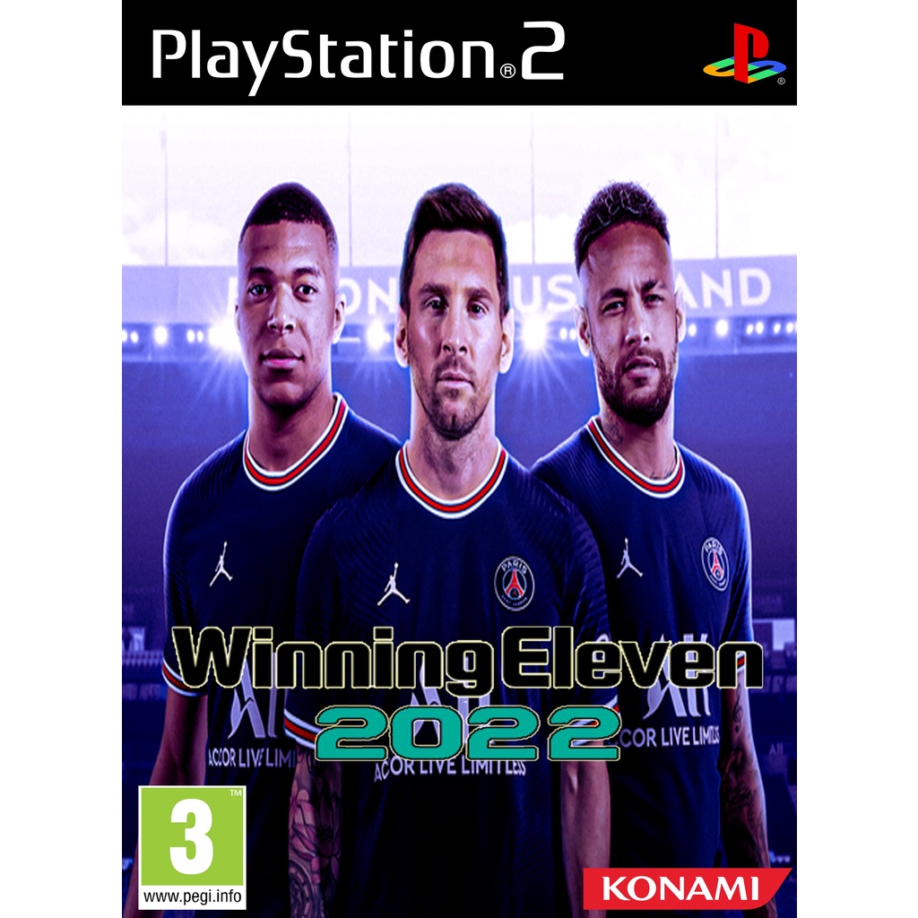แผ่นเกมส์ PS2 Winning Eleven 2022 โรนัลโด้ เมสซี่ ย้ายแล้ว ภาษาอังกฤษ