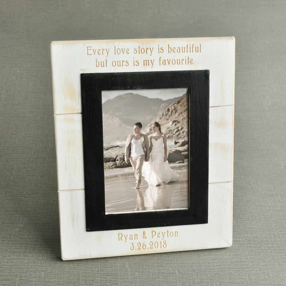 Vintage Wedding Photo frame, Custom Wooden Wedding Couple Pictures