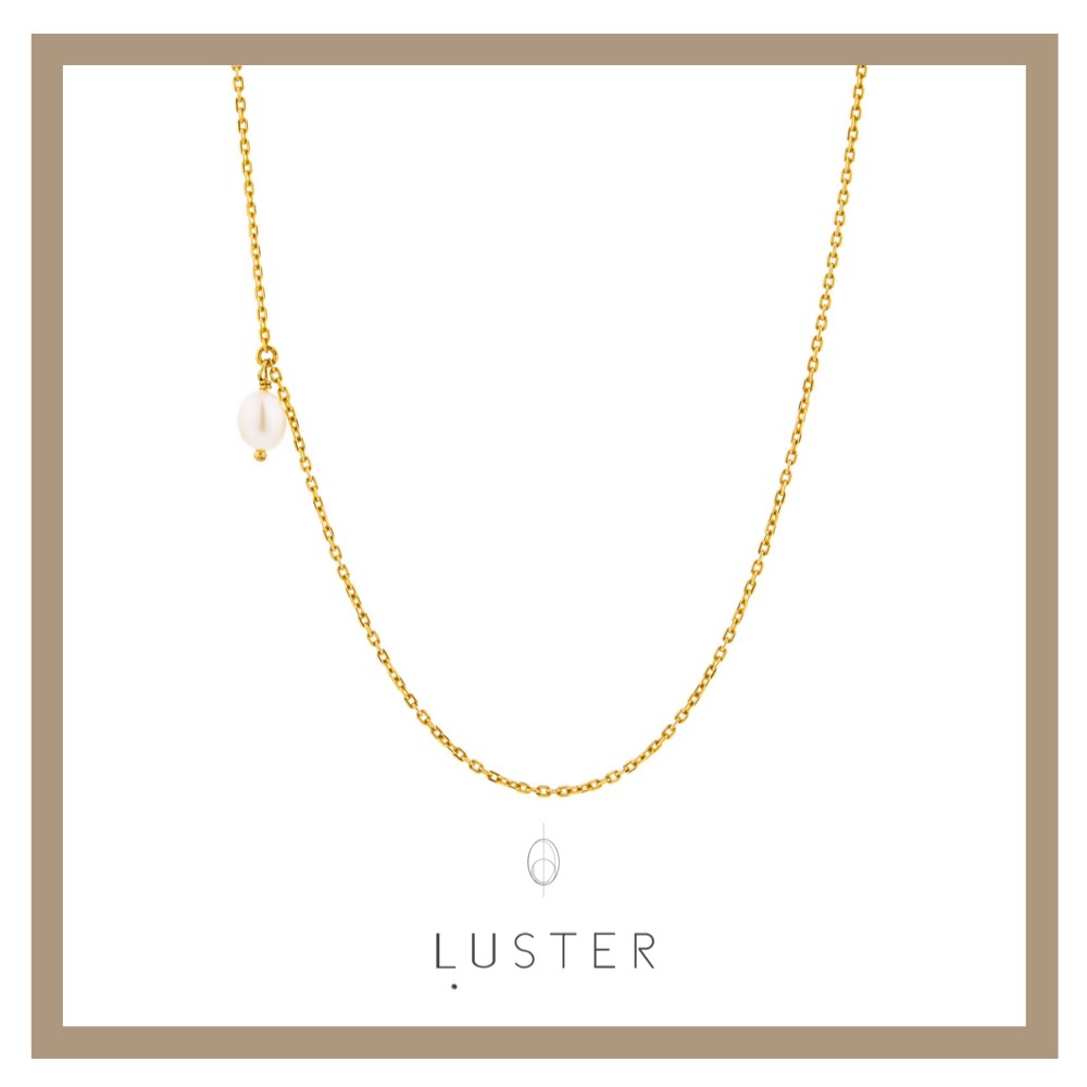 Luster Cinda necklace สร้อยคอ สร้อยคอแฟชั่น สร้อยเงินแท้ เครื่องประดับ Jewelry มุก มุกแท้ มุกธรรมชาติ เงิน เงินแท้ ทอง โรสโกลด์ สร้อยคอมินิมอล