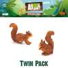 โมเดลสัตว์ลิขสิทธิ์ Animal Planet แท้ - Squirrel Twin Pack
