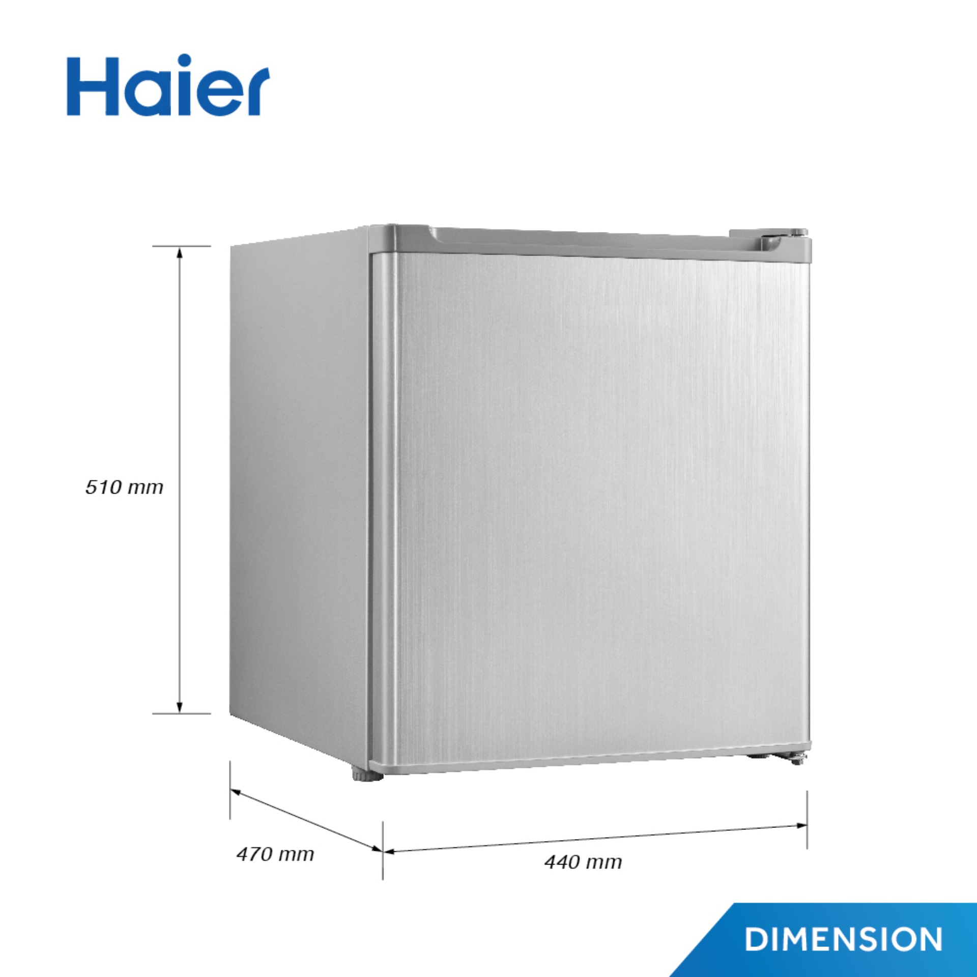 Haier ตู้เย็นมินิบาร์ ขนาด 1.7 คิว รุ่น HR-50
