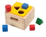 PlanToys ของเล่นไม้ Shape & Sort It Out กล่องหยอด รูปทรงเรขา ของเล่นเด็ก 12 เดือน