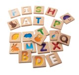 PlanToys ของเล่นไม้  Alphabet  A-Z (GRADIENT) เรียนรู้ตัวอักษร A ถึง Z ของเล่นเด็ก 2 ขวบ