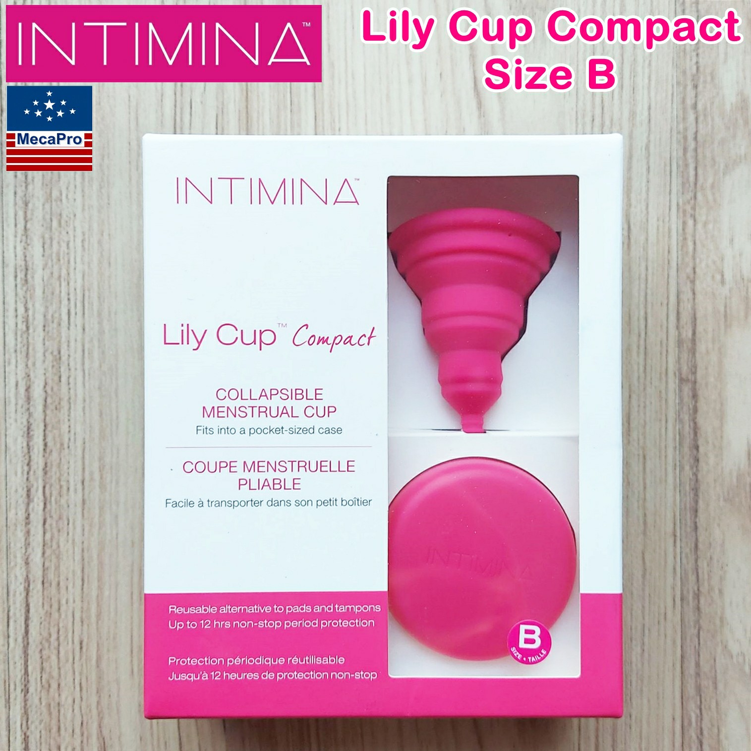 Intimina™ Lily Cup™ Compact Size B ถ้วยอนามัย พับเก็บได้ ถ้วยรองรับประจำเดือน Menstrual Cup