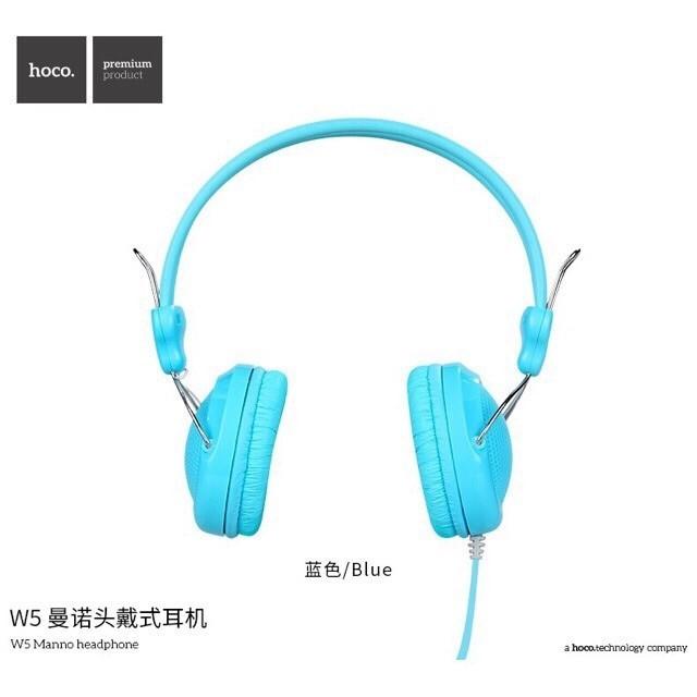 Hoco หูฟัง Earphone รุ่น W5 หูฟังครอบหู เสียงใส เบสหนักแน่น ใส่สบายหู ราคาประหยัด ของแท้ 100% ต้อง HahahaGadget