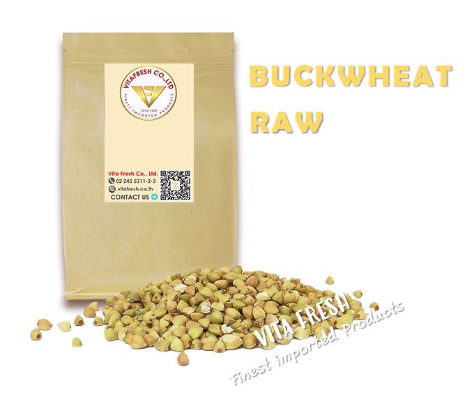 Buckwheat raw 1 KG บัควีท หรือ บักวีต เมล็ดบัควีท 1 กิโลกรัม เมล็ดบักวีต บัควีทเม็ด Raw buckwheat kernels