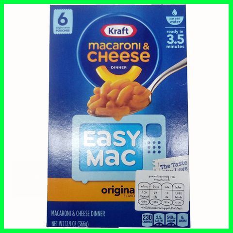 ใครยังไม่ลอง ถือว่าพลาดมาก !! Kraft Macaroni & Cheese Original 366g ของดีคุ้มค่า
