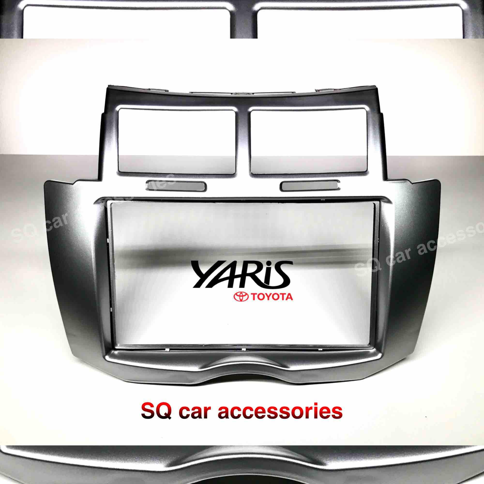 หน้ากากสำหรับเปลี่ยนจอ 2 Din สำหรับรถ TOYOTA YARIS 2008-2012 ครบชุด3ชิ้นใหญ่