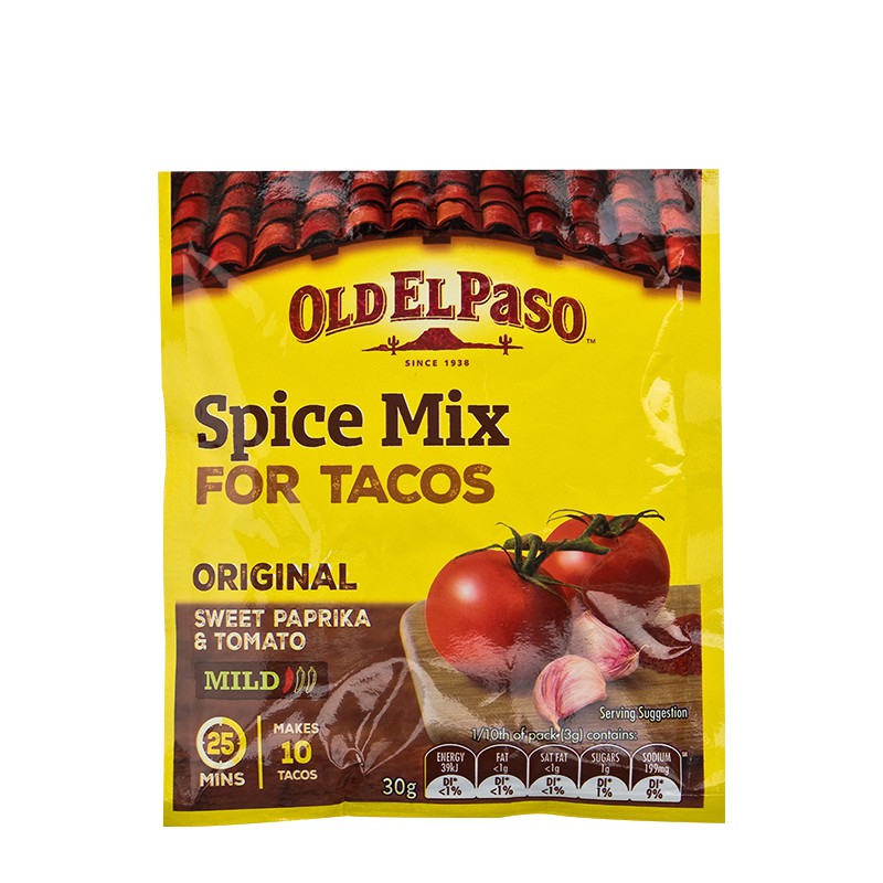 ทาโก้ สไปซ์ มิกซ์ ตราโอลด์ เอล พาโซ 30 กรัม Taco Spice Mix : Old El Paso 30 g.