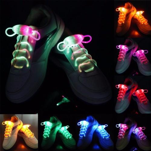 เชือกรองเท้ามีไฟ LED กระพริบ มีสินค้าพร้อมส่งในไทย