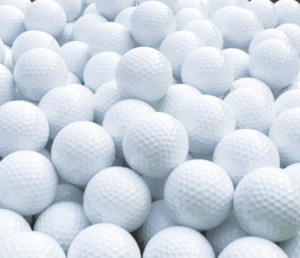 12pcs x Golf Ball ลูกกอล์ฟฝึกซ้อมในที่ร่ม สีขาว ไม่มีลาย PGM Golf Ball for Practice Q003