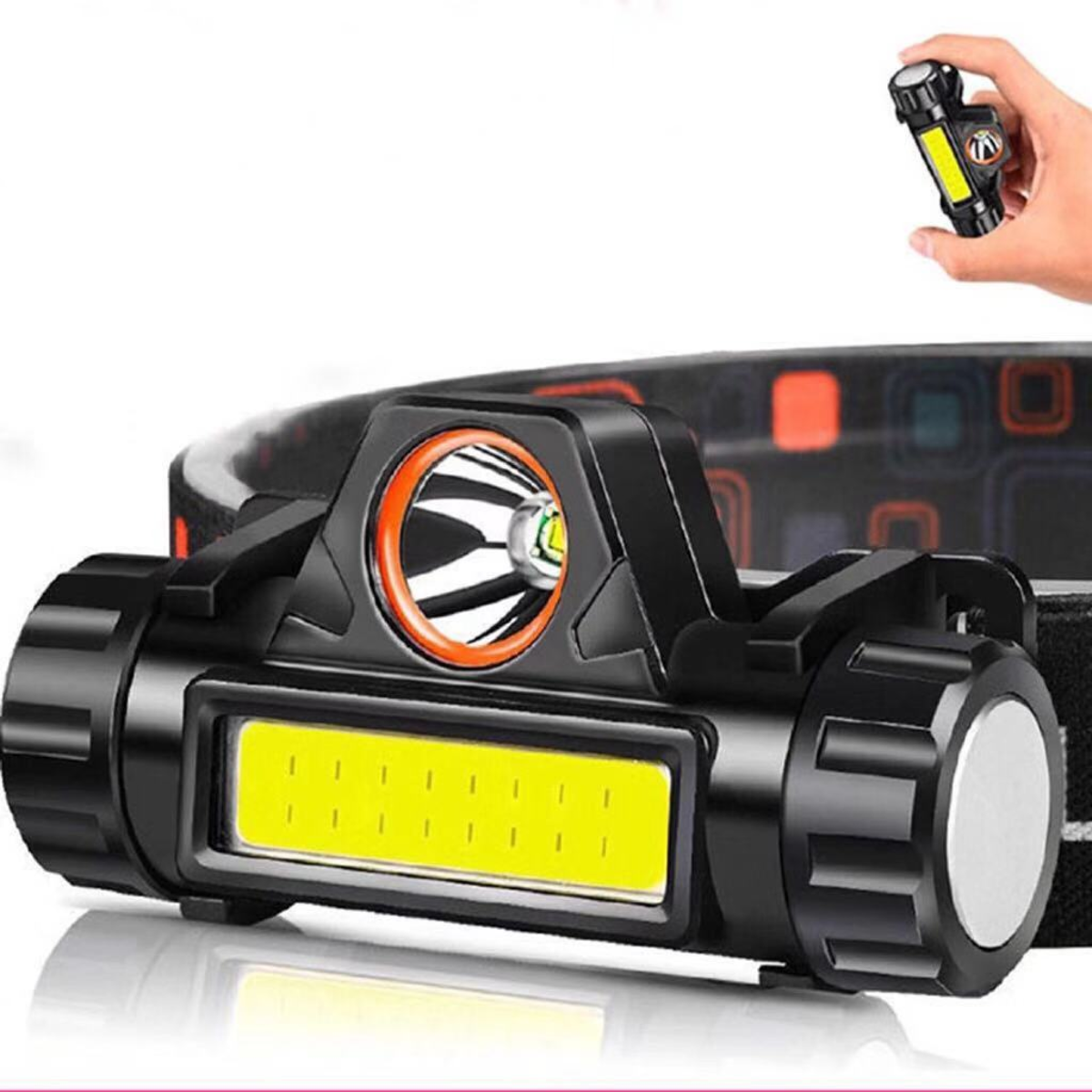 ไฟฉายคาดหัว Outdoor ไฟฉายชาร์จไฟ USB Rechargeable Headlight / 101