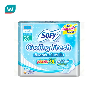 Sofy Cooling Fresh Super Slim0.1 Wing 25cm.7 Pcs.