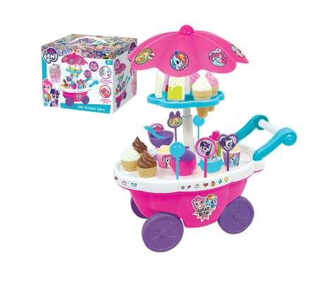 K TOYS รถเข็นไอศกรีม มายลิตเติ้ลโพนี่ ลายลิขสิทธิ์แท้ ขนาด ย 20*ก 3.3*ส 38 ซม.