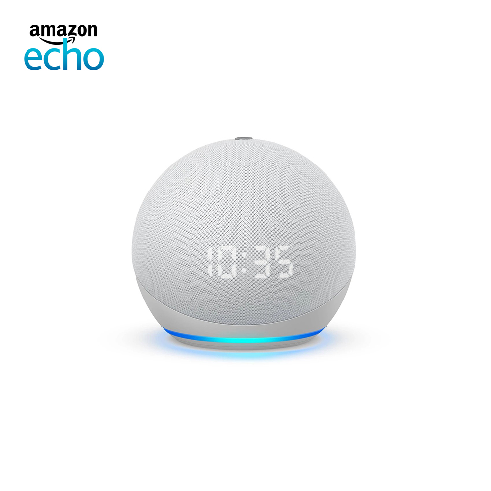 Amazon Echo Dot 4 (With Clock) Amazon Alexa Voice Assistant Smart Speaker พร้อมนาฬิกาดิจิทัล