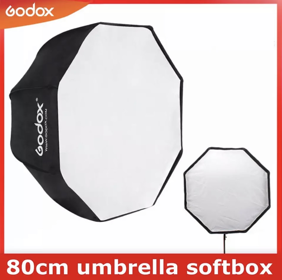 พร้อมส่ง Godox Light Softbox 80CM/31.5in แบบพกพาแปดเหลี่ยมแฟลช Speedlight SPEEDLITE ร่ม Softbox