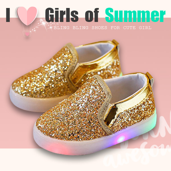 แฟชั่นใหม่เด็กรองเท้าผ้าใบเด็กชายและเด็กหญิงส่องสว่างรองเท้ารองเท้าแบนแฟลช LED รองเท้าเด็กเกาหลี 2-5 ปี