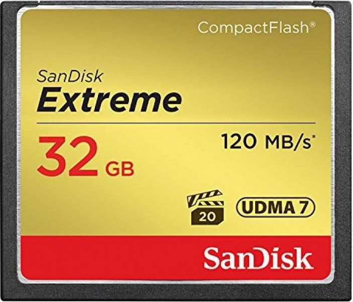 SanDisk Extreme CF Card 32GB อ่าน 120MB/S เขียน 85MB/S (SDCFXSB-032G-G46)