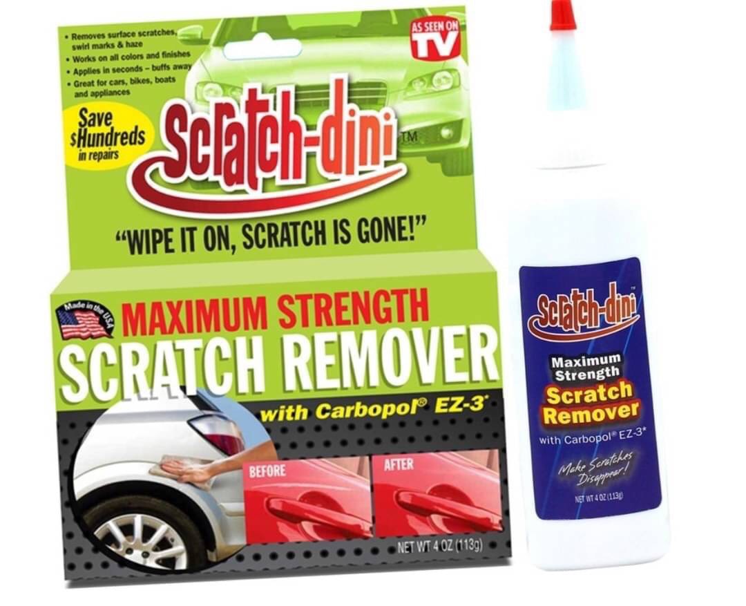 Stain remover น้ำยาลบรอยขีด รุ่น ScratchDini น้ำยาลบรอยรถ น้ำยาลบรอยลึก น้ำยาลบรอย น้ำยาขจัดคราบรถ สำหรับ รถยนต์ มอเตอร์ไซค์ จักรยาน ขนาด 4oz 113g