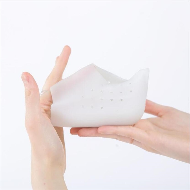 Unisex Invisible Height Increase Silicone Socks Gel Heel Pads Heel Cushion Soles Insole Foot