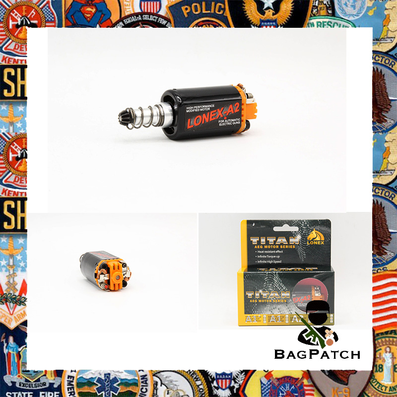 Bagpatch มอเตอร์ ยี่ห้อLonex รุ่นA3 อุปกรณ์อะไหล่ปีนบีบีกัน สำหรับเล่น กีฬาประเภทยิง ปืนแอร์ซอฟต์ บีบีกัน ปืนลมอัดแก๊ส ปืนแอร์ซอฟต์  #00000193