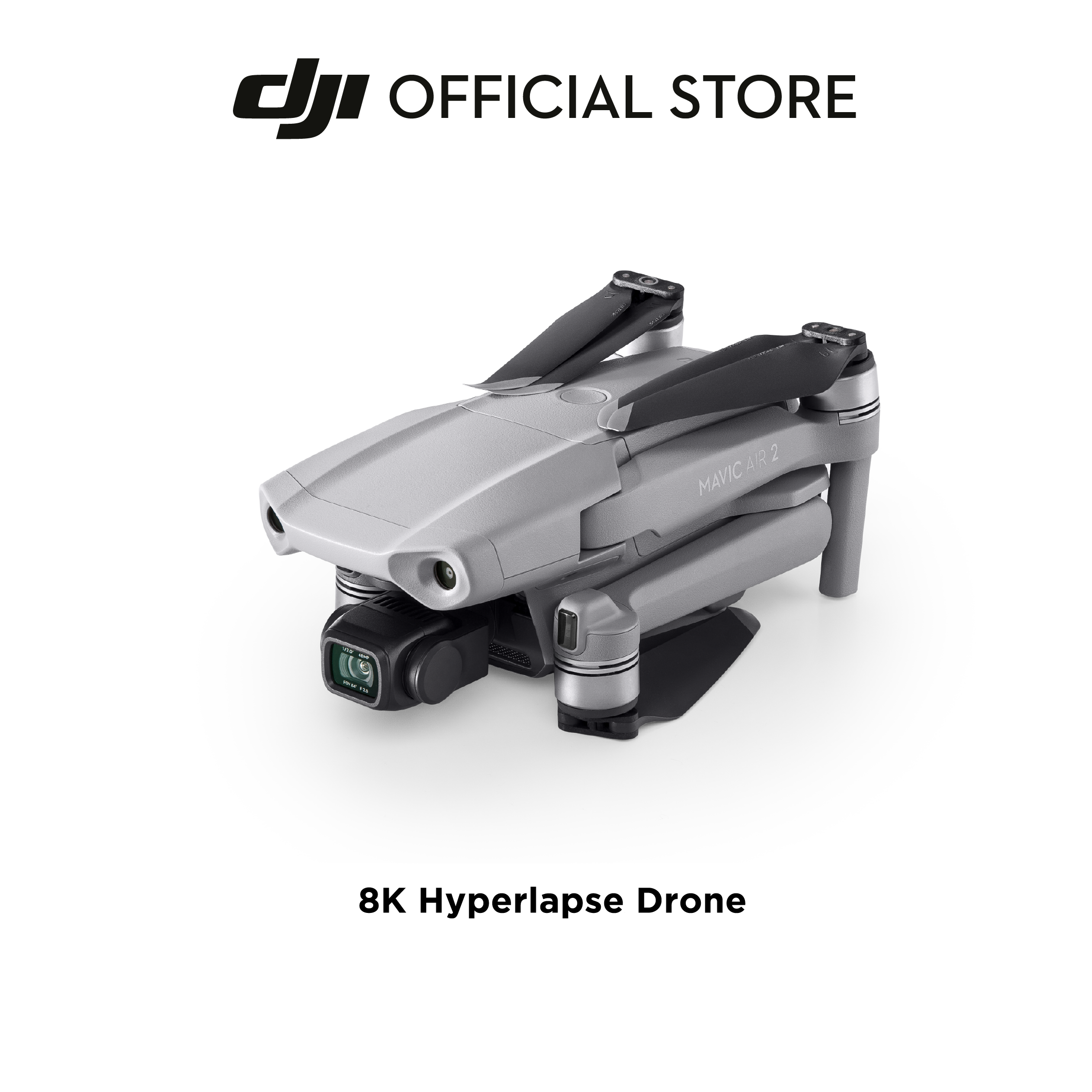 [ผ่อน 0% นาน 10 เดือน] DJI MAVIC AIR 2 ดีเจไอ โดรนไซส์พกพา กล้องชัด 4K/60fps คมชัดสีสวยสมจริง กิมบอลกันสั่นแบบ 3 แกน บินนา