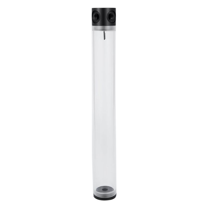 Black POM Cylindrical WaterCooled Tank G1/4 Acrylic Water Coolant