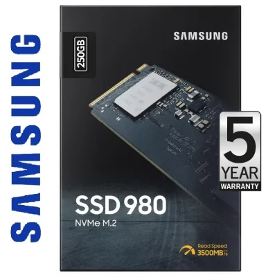 Samsung 250GB SSD 980 M.2 NVMe (PCIe3.0)