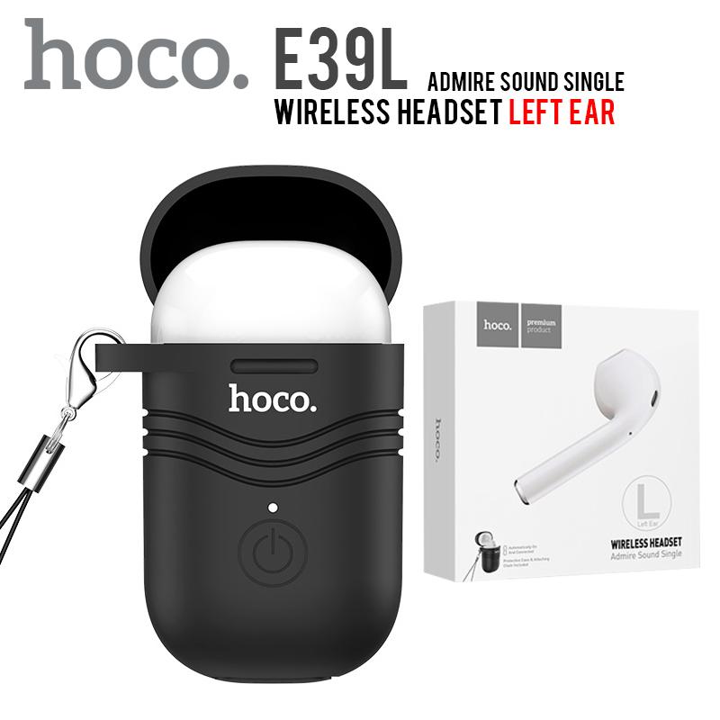 Hoco E39L หูฟังบลูทูธ 1ข่าง พร้อมเคสสีดำอย่างดี Airpod Wireless Headset