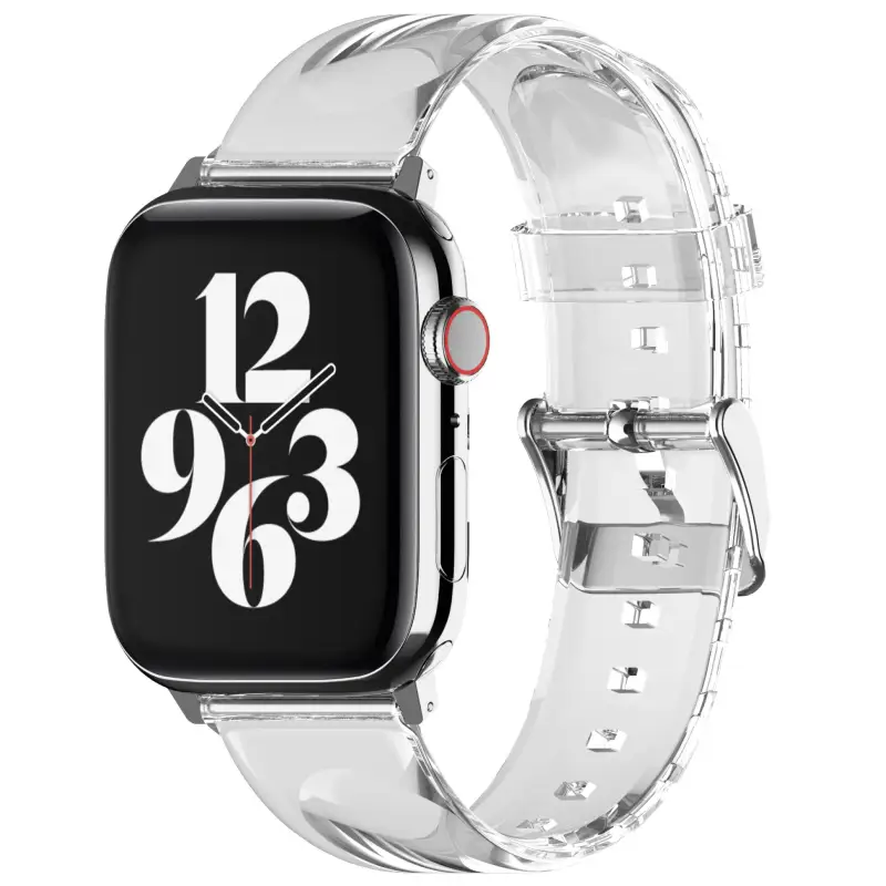 ภาพสินค้าelago Clear Apple Watch Strap for All Apple Watch series 1,2,3,4,5,6,7,8,SE,Ultra (38/40/41mm , 42/44/45mm) สายนาฬิกา จากร้าน elagoThailand บน Lazada ภาพที่ 1
