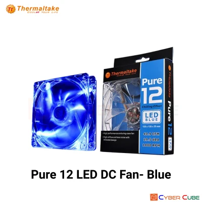 Thermaltake Pure 12 LED DC Fan Blue (CL-F012-PL12BU-A) ( พัดลมเคส / CASE FAN )