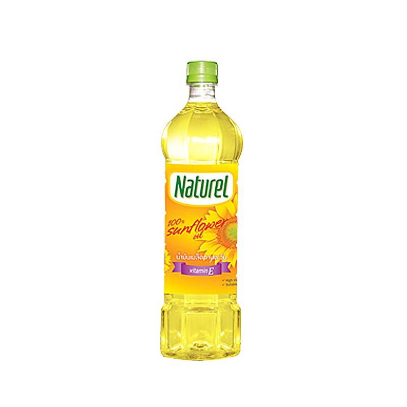น้ำมันพืชเมล็ดทานตะวัน เนเชอเรล  1 ลิตร วิตามิน E สูง ต้านอนุมูลอิสระ Naturel Sunflower Oil 1 ltr.