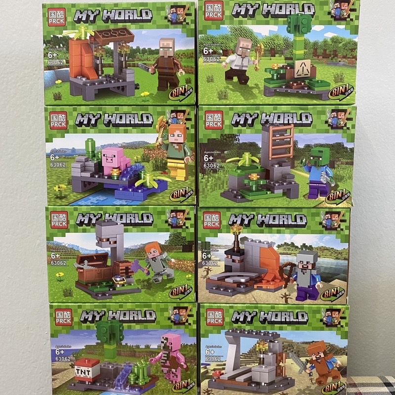 ตัวต่อเลโก้ Minecraft ตัวต่อเลโก้มายคราฟ ของเล่น ของเล่นเด็ก
