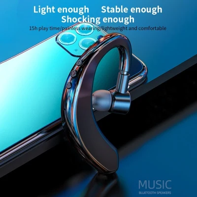 Wireless Bluetooth Earphone Overear Hook Headset Bluetooth DJ Sport Earphone Earphone With Microphone Noise Cancelling